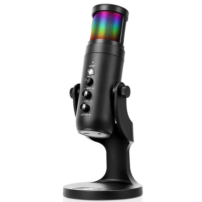 RGB Colorful Breathing Ambience Light USB Condenser Microphone - NeoTech