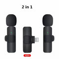 Wireless Lavalier Microphone Portable Audio Video Recording Mini Mic For I Phone Android Long Battery Life Live Broadcast Gaming - NeoTech