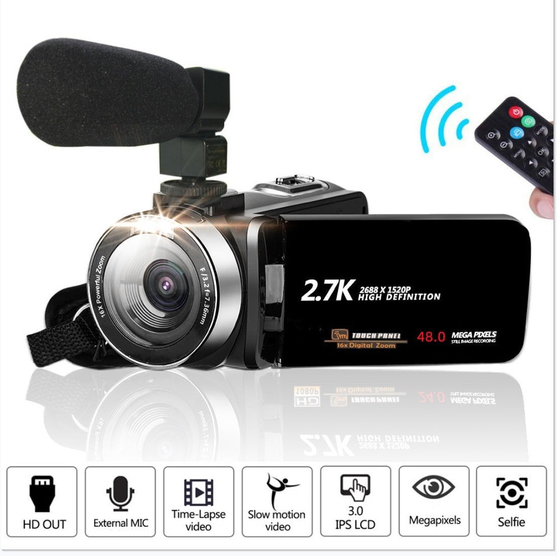 English Product 27K HD 48 Million Pixel Digital Video Camera Home Travel Camera DV06S - NeoTech