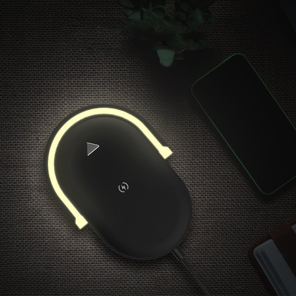 3 In 1 Foldable Wireless Charger Night Light Wireless Charging Station Stonego LED Reading Table Lamp 15W Fast Charging Light - NeoTech