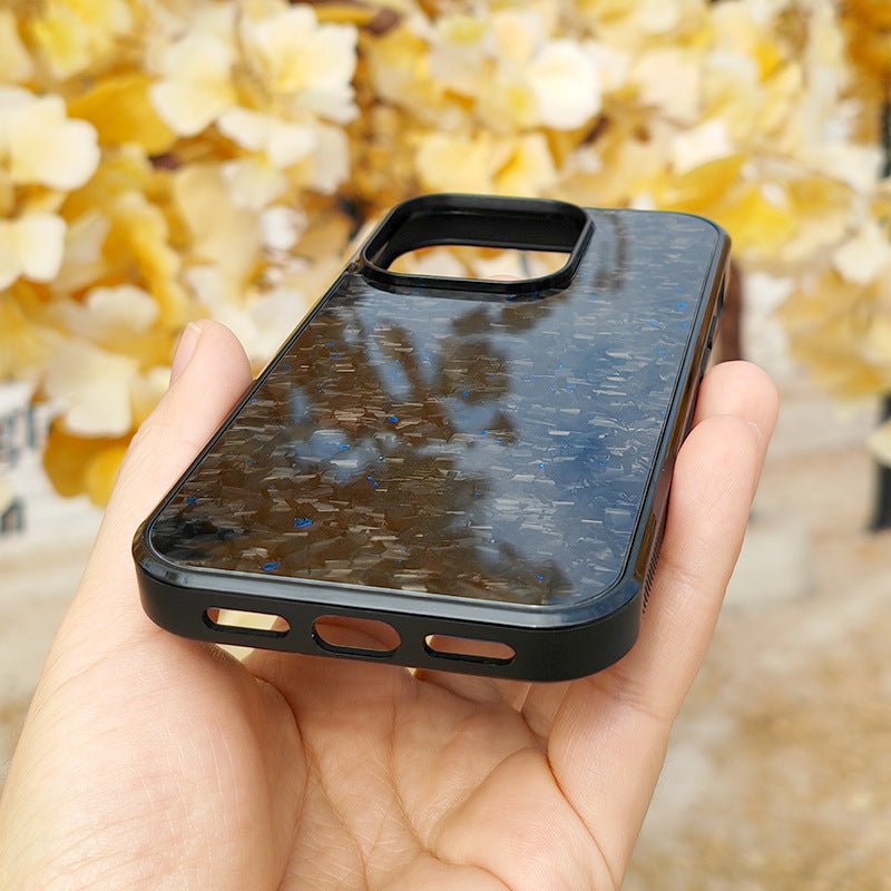 Gold Foil Carbon Fiber Forged Grain Phone Case - NeoTech