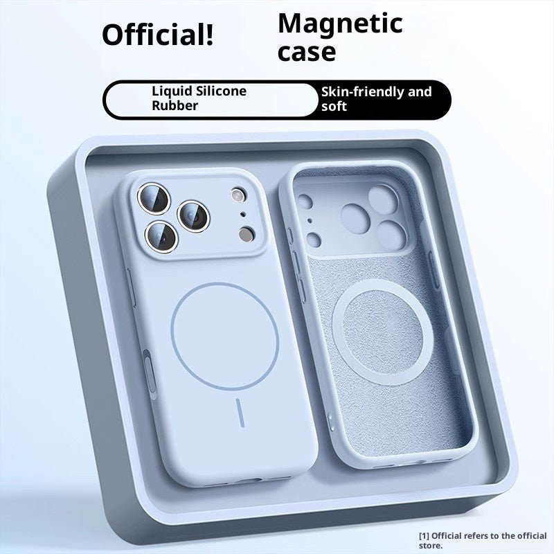 Applicable To 17 Fine Circle Magnetic Phone Case Liquid Silicone - NeoTech
