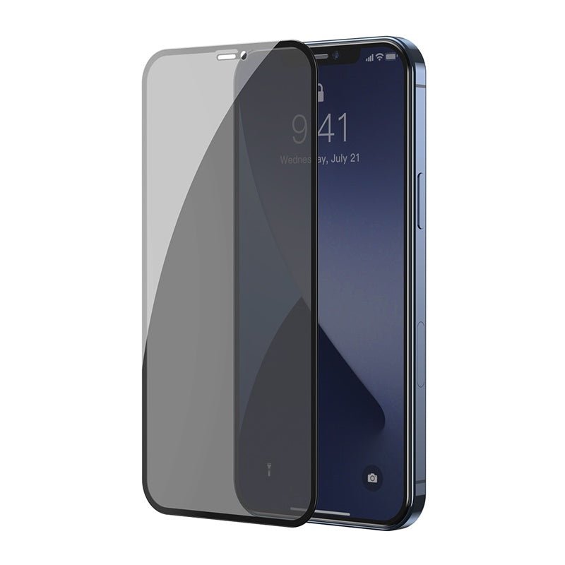 0.3mm Full Screen Curved Privacy Tempered Tempered Film For IP 5.4 Inch Two Pieces Black - NeoTech