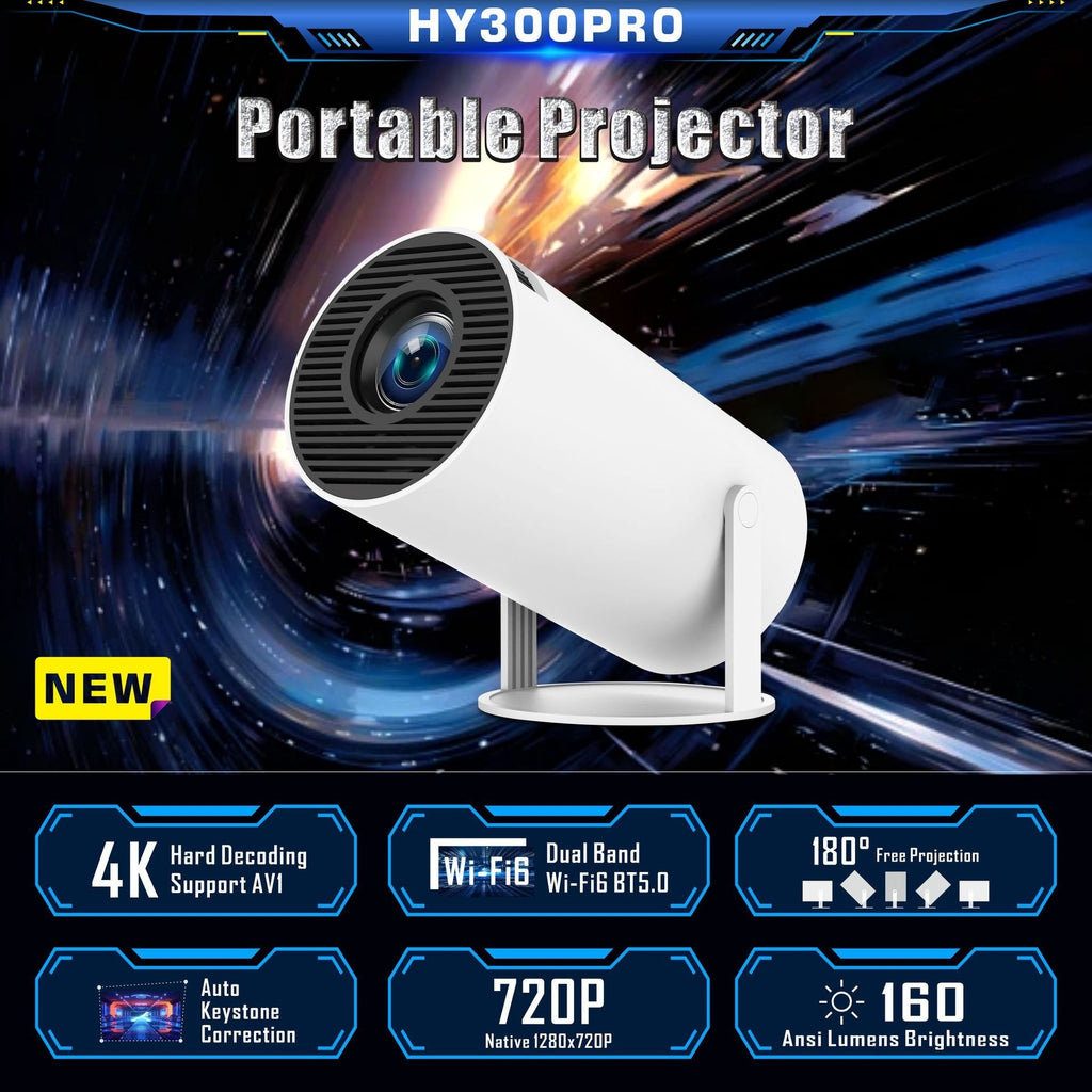 HY300 Pro Projector Home Theater Entertainment Portable Small Projector - NeoTech