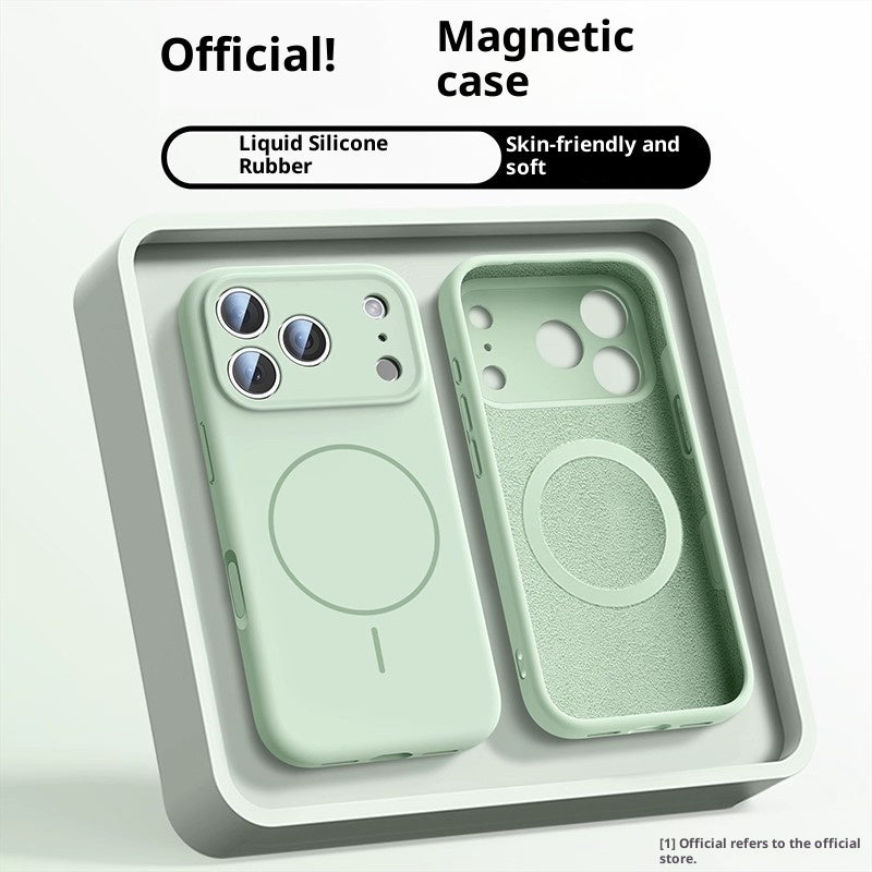 Applicable To 17 Fine Circle Magnetic Phone Case Liquid Silicone - NeoTech