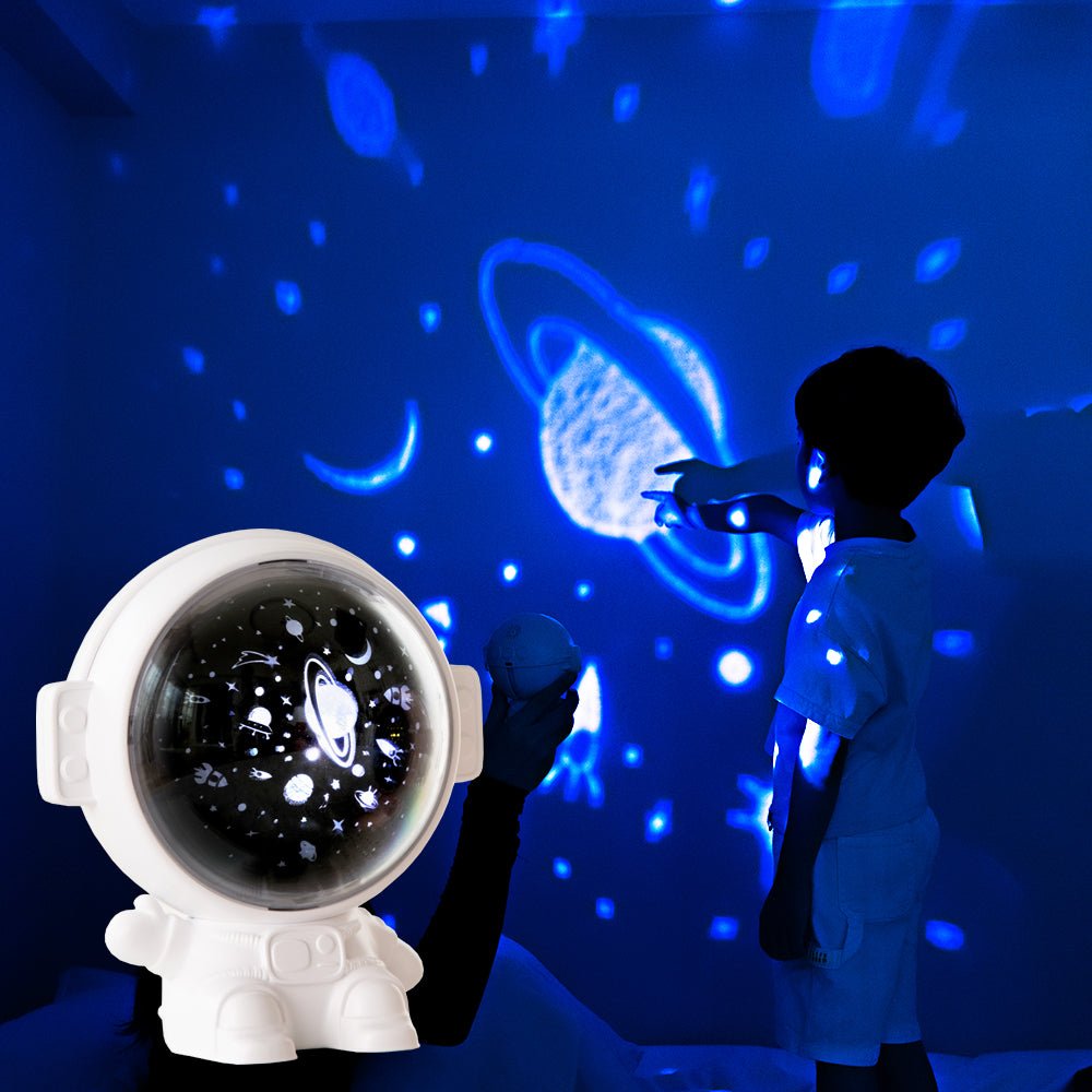 Galaxy Star Projector Starry Sky Night Light Astronaut Lamp Room Decr Gift Child Kids Baby Christmas Spaceman Projection - NeoTech