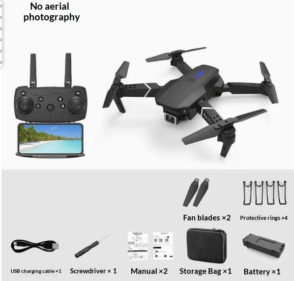 E88 Drone Aerial Photography HD 4K Dual Camera Remote Control Airplane Toy - NeoTech